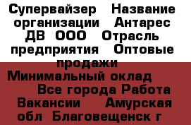 Супервайзер › Название организации ­ Антарес ДВ, ООО › Отрасль предприятия ­ Оптовые продажи › Минимальный оклад ­ 45 000 - Все города Работа » Вакансии   . Амурская обл.,Благовещенск г.